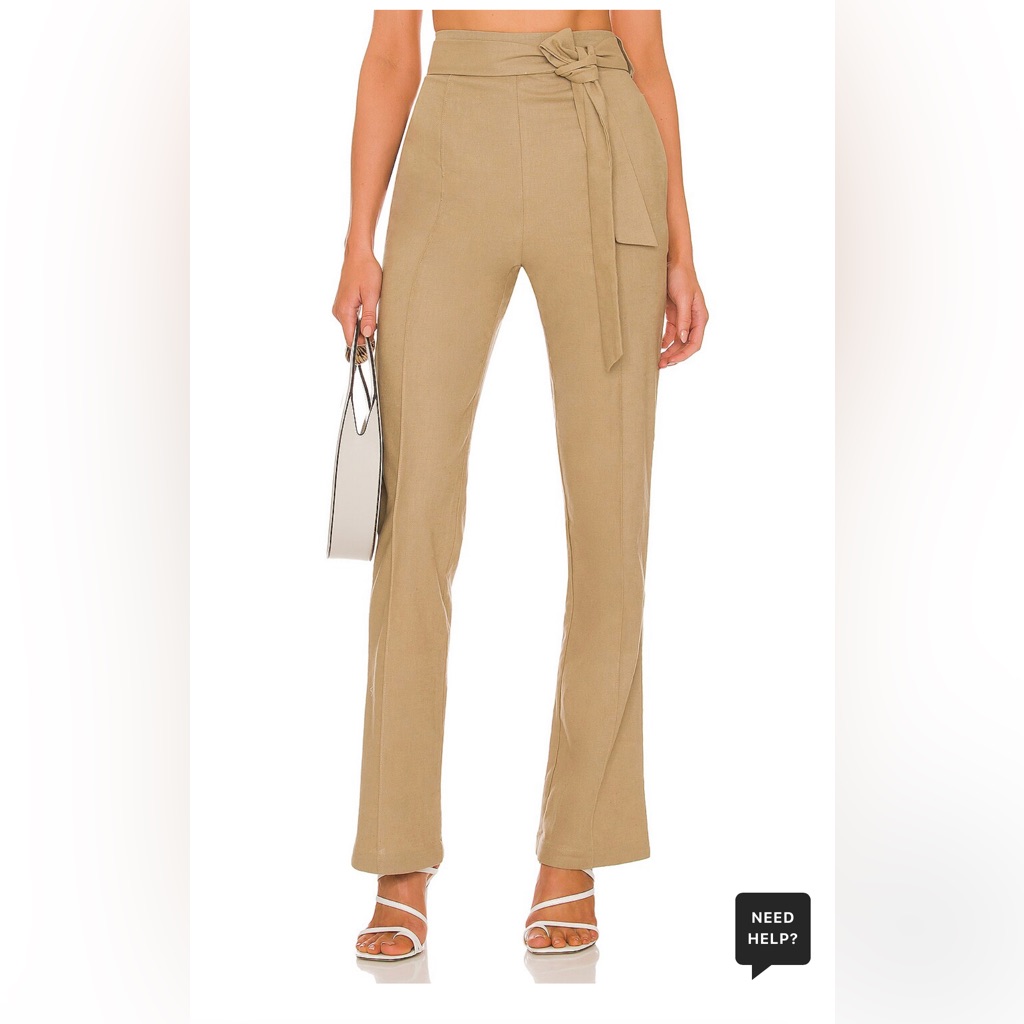 Majorelle Ameera Pant In Taupe Green